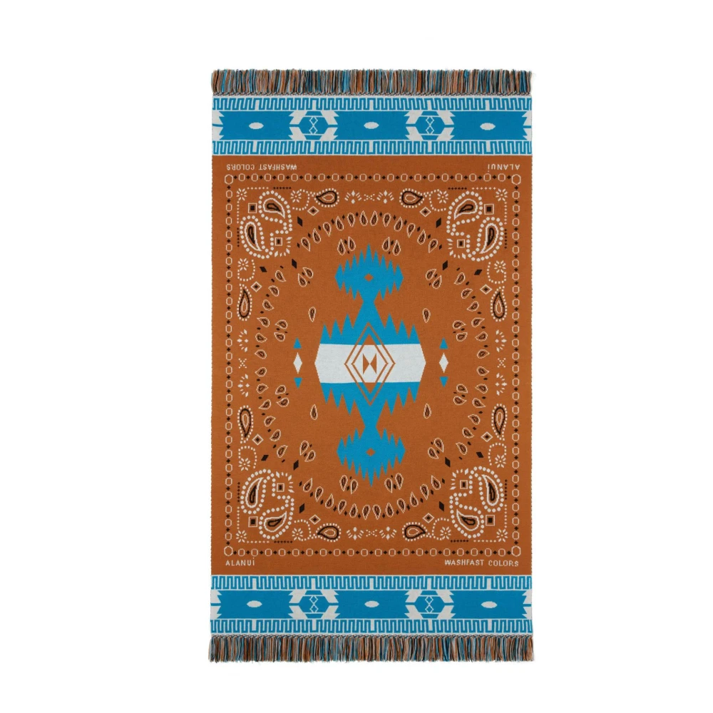 Alanui Bandana Jacquard Wollen Deken Multicolor Unisex