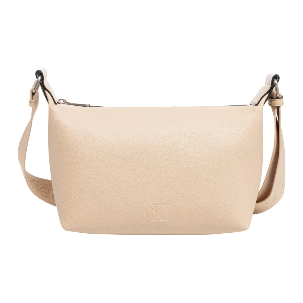 Calvin Klein Jeans Verstelbare Schouder Tas met Rits Pink Dames
