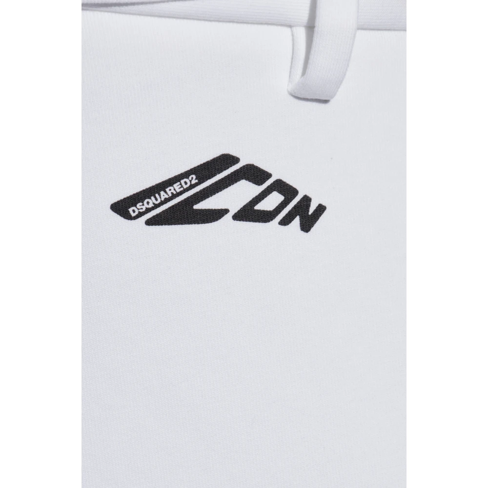 Dsquared2 Logo shorts White Dames