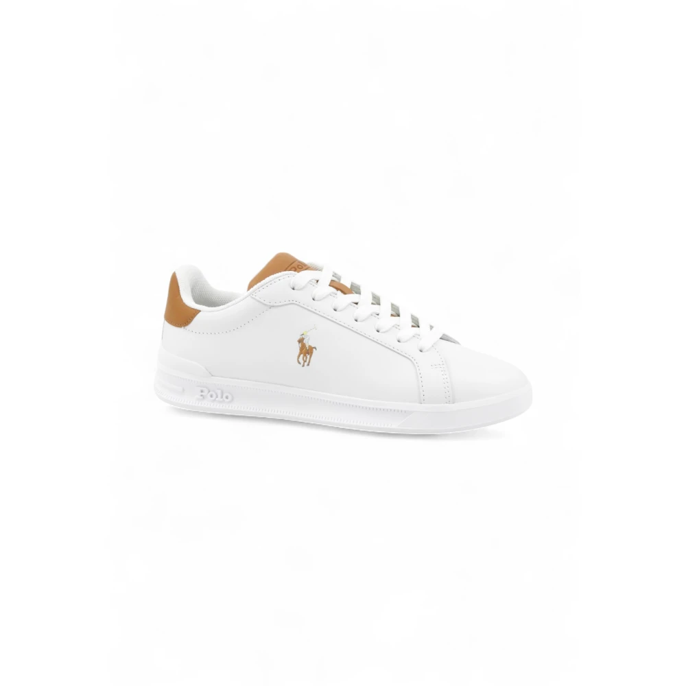Ralph Lauren Herr Vit Skor 40 Eu, Läder, Sneakers