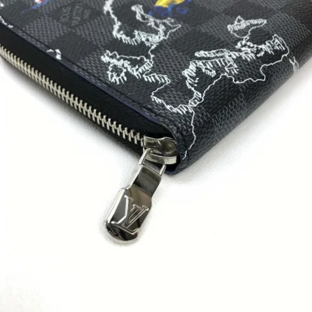 Louis Vuitton Vintage Pre-owned Fabric wallets Black Heren