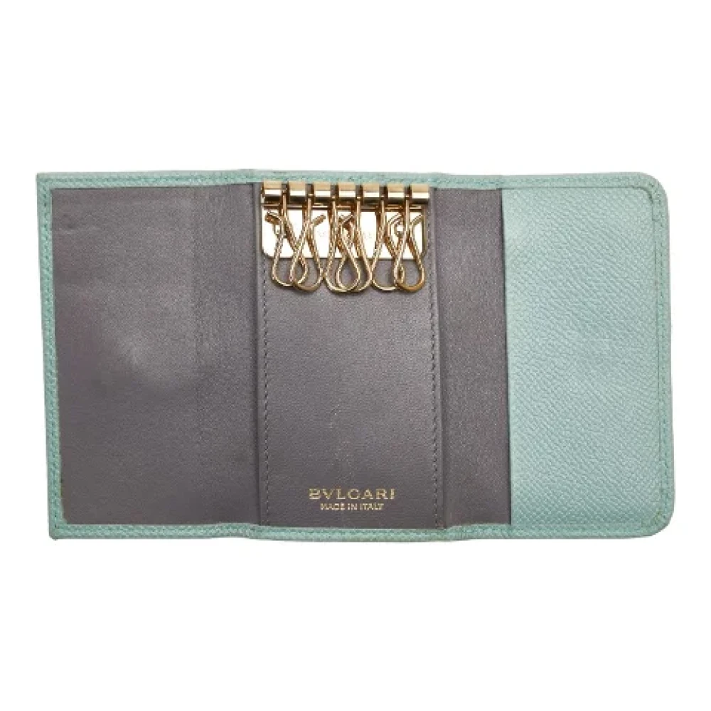 Bvlgari Vintage Pre-owned Leather home-office Green Dames