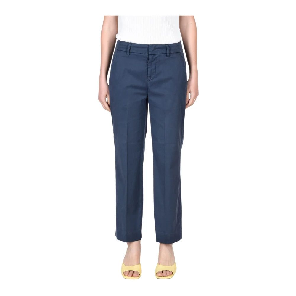 Dondup Korte Chino Broek Blue Dames