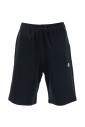 black-logo-patch-cotton-shorts