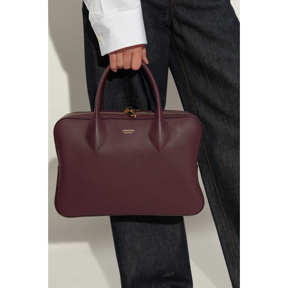 Salvatore Ferragamo Leren handtas Red Dames