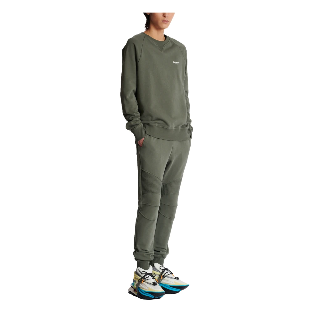Balmain Flocked sweatshirt Green Heren