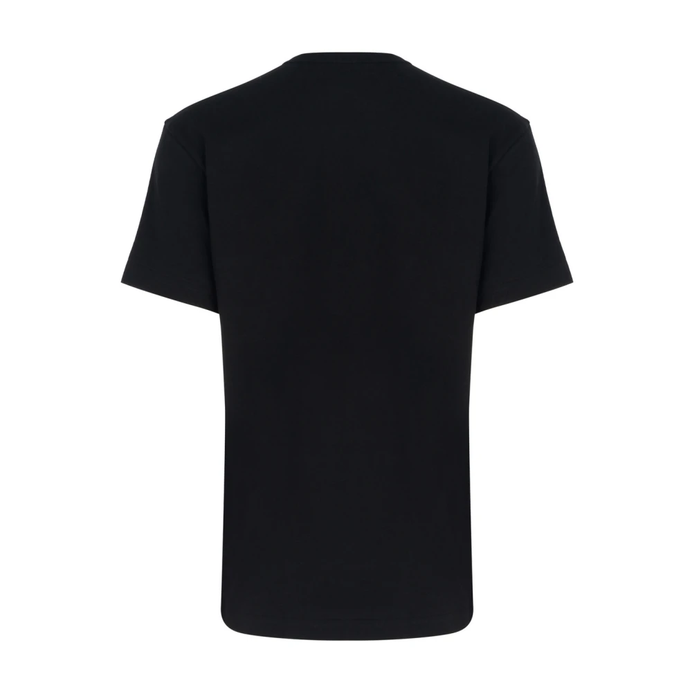 Comme des Garçons Play Zwarte Katoenen Hart Logo T-shirt Black Heren