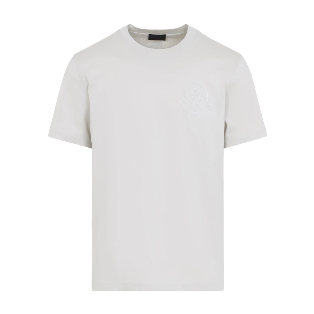 Moncler T-Shirts, Male, M, S/S T-Shirt Gray