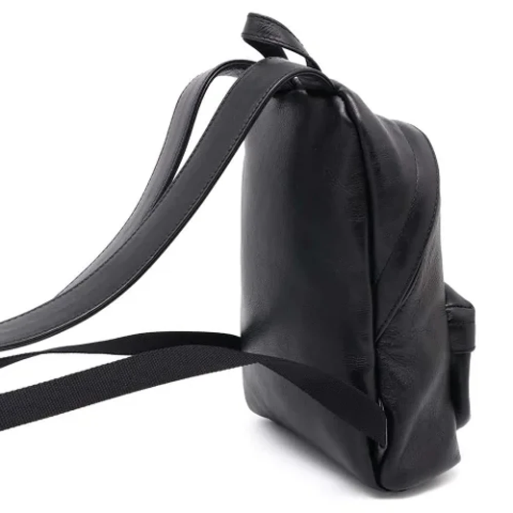 Balenciaga Vintage Pre-owned Leather backpacks Black Dames