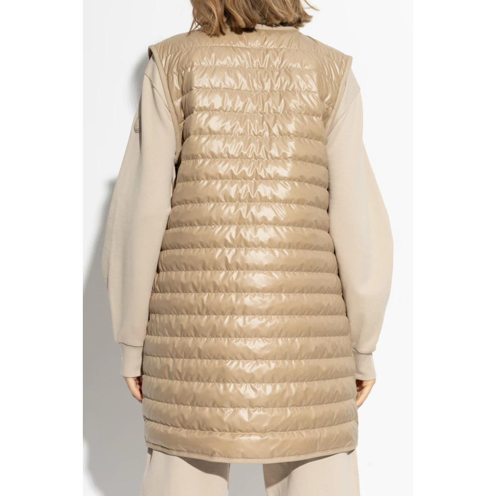 Moncler Jas met donsvest Beige Dames