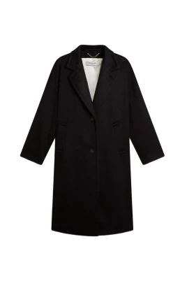 Single-Breasted Cocoon Coat