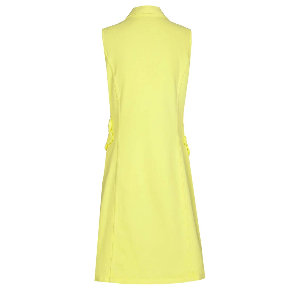 Caroline Biss Elegante Jurk Kleed Yellow Dames