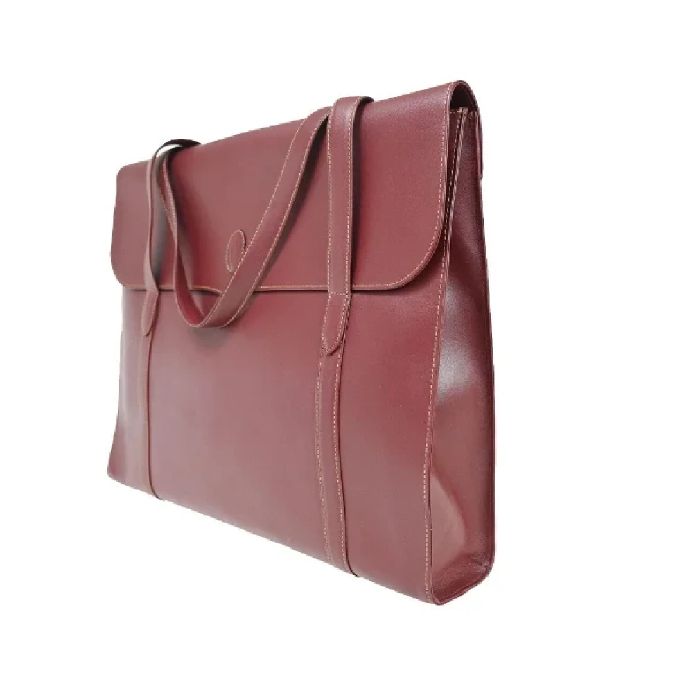 Cartier Vintage Pre-owned Leather shoulder-bags Red Dames