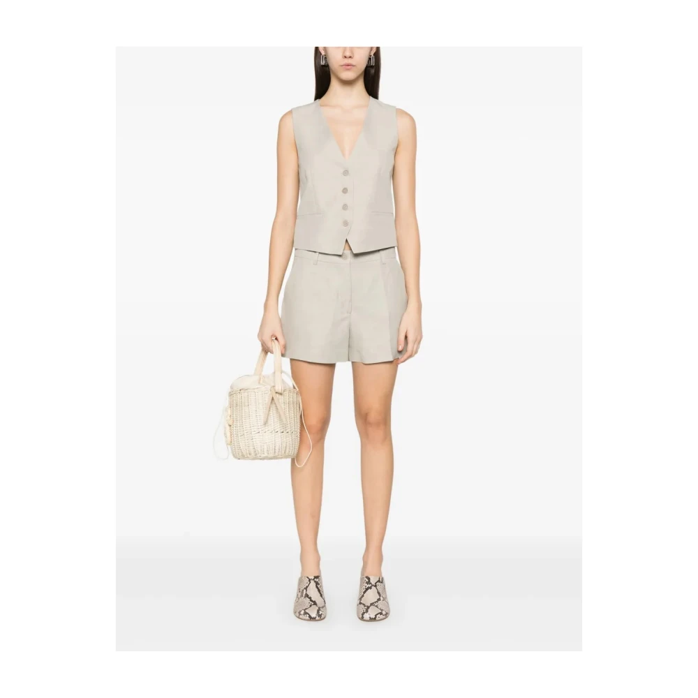 P.a.r.o.s.h. Denim Shorts met Stijl 038 Gray Dames