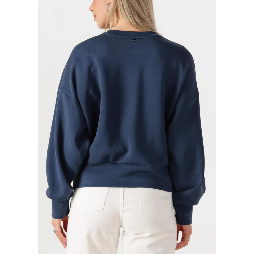 MOS MOSH Blauwe Sweatshirt Ultiem Comfort en Stijl Blue Dames