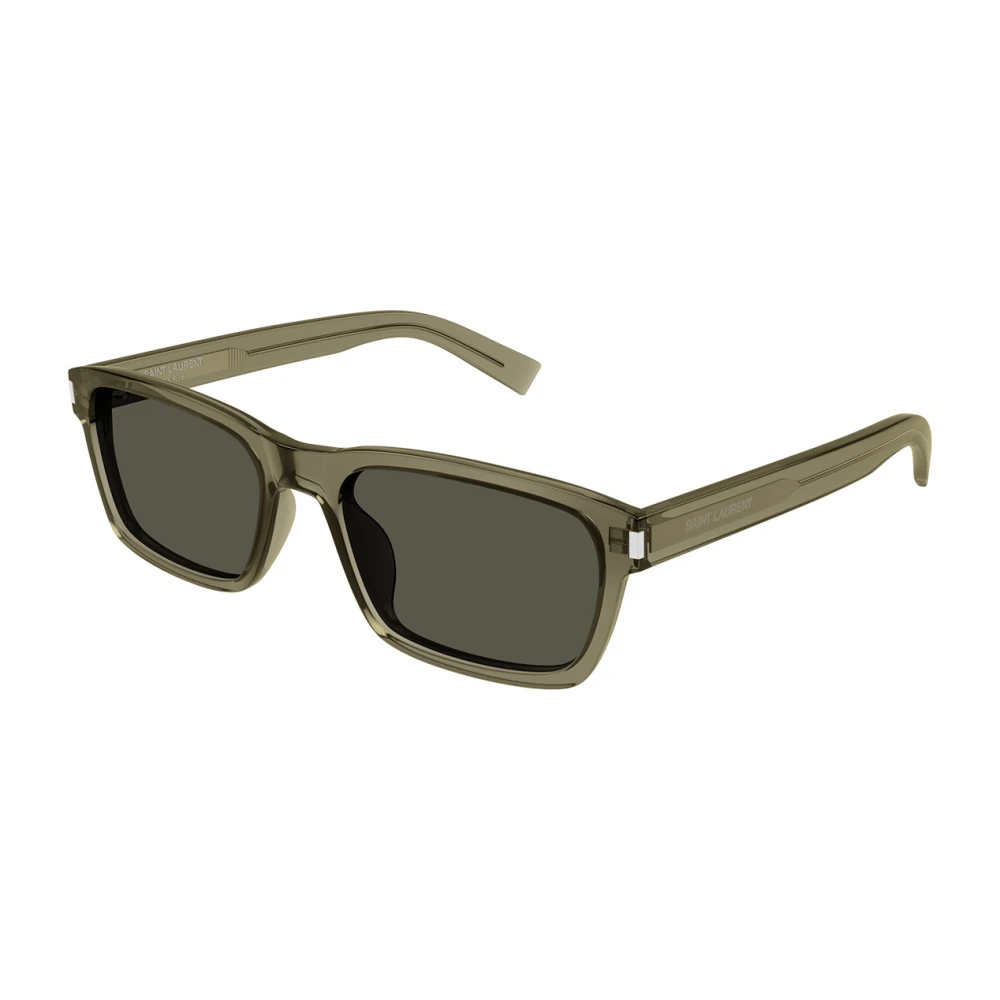 Saint Laurent Men's Brown Sunglasses, 57 Mm, Rectangular Sunglasses