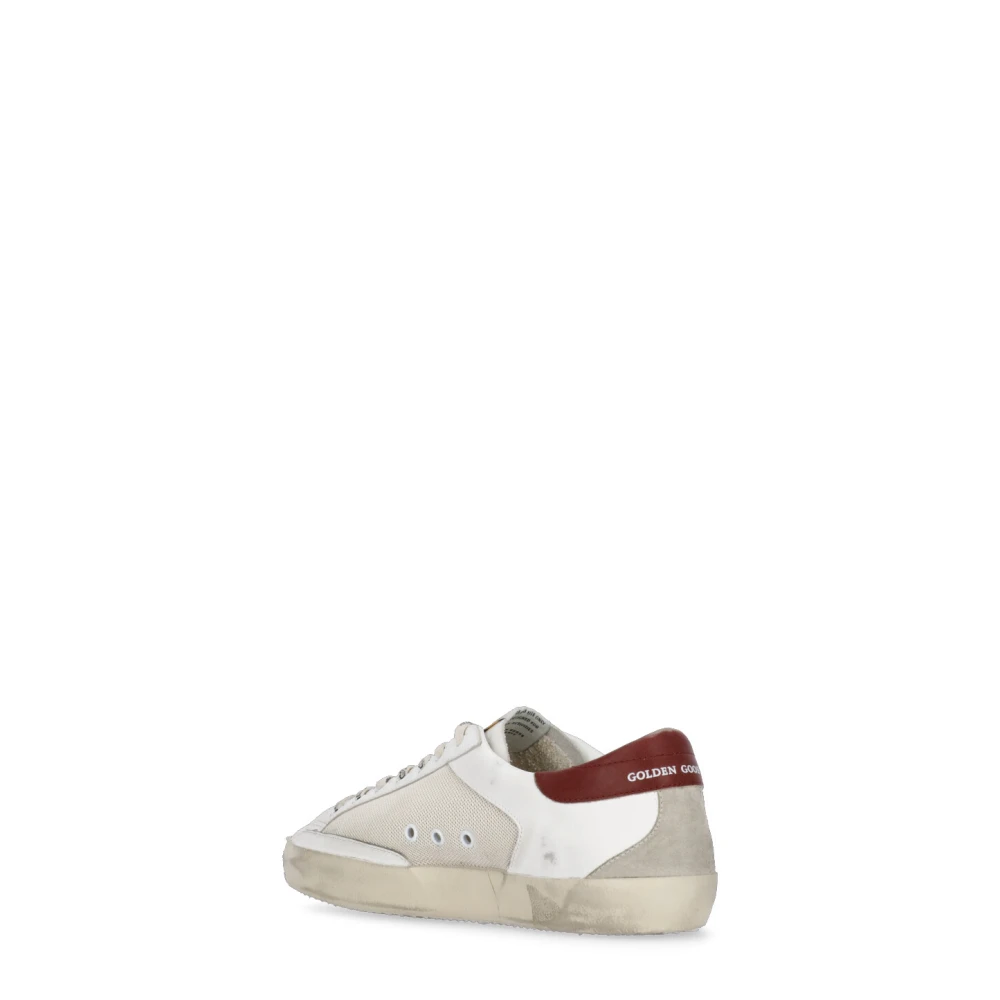 Golden Goose Beige Leren Sneakers met Contrasterende Ster Beige Heren