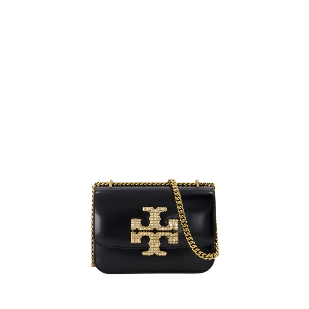 TORY BURCH Omkeerbare schoudertas in zwart leer Black Dames