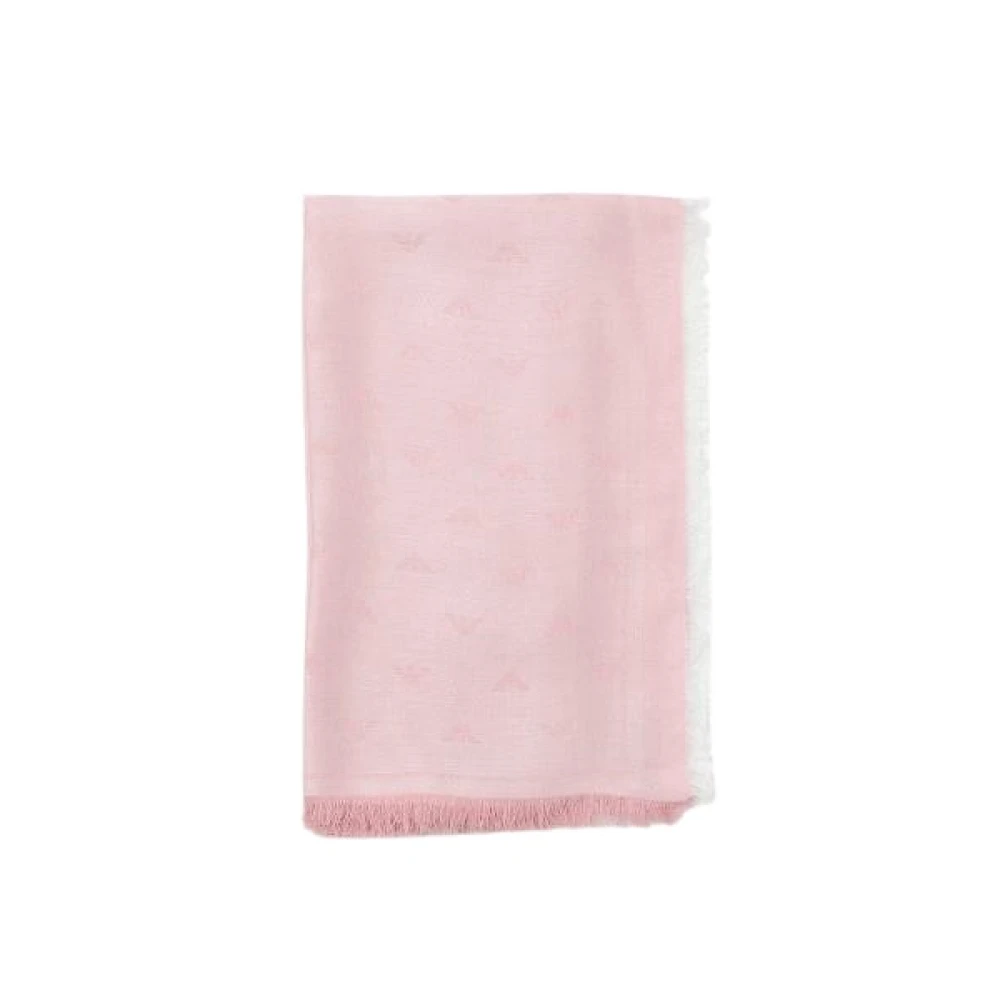 Emporio Armani Roze Sjaal Collectie Pink Dames