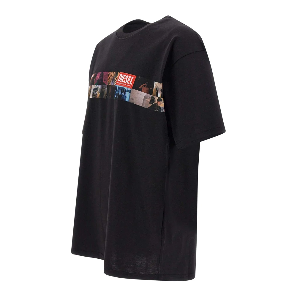 Diesel Zwarte T-shirts en Polos Black Heren