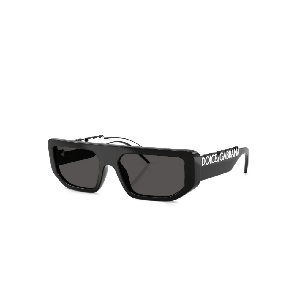 Dolce & Gabbana Unisex Black/Grey Dg6203 501/87 Sunglasses Injected Squared Normal - Image 3