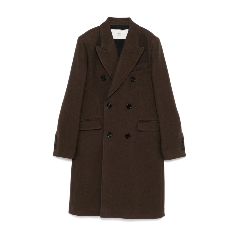 Coats > Double-Breasted Coats - - Ami Paris - Modalova