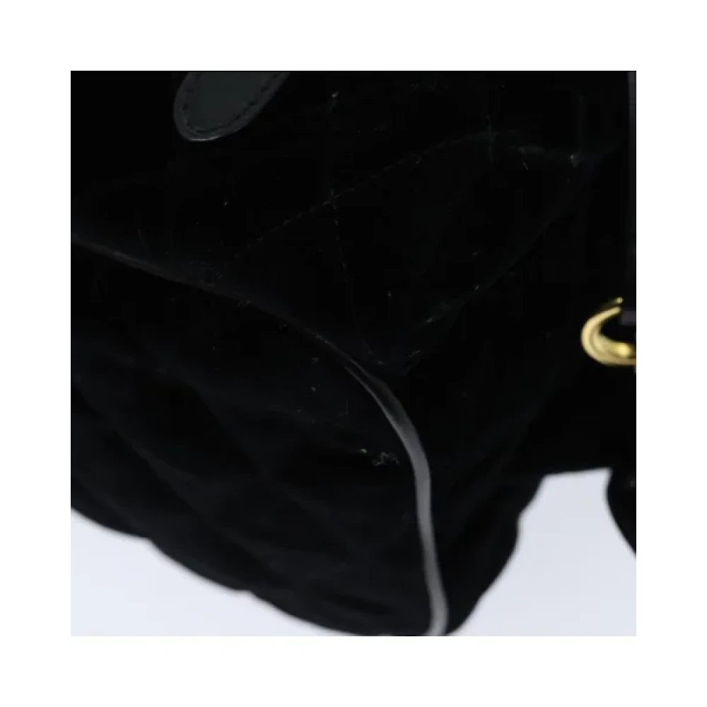 Prada Vintage Pre-owned Fabric backpacks Black Dames