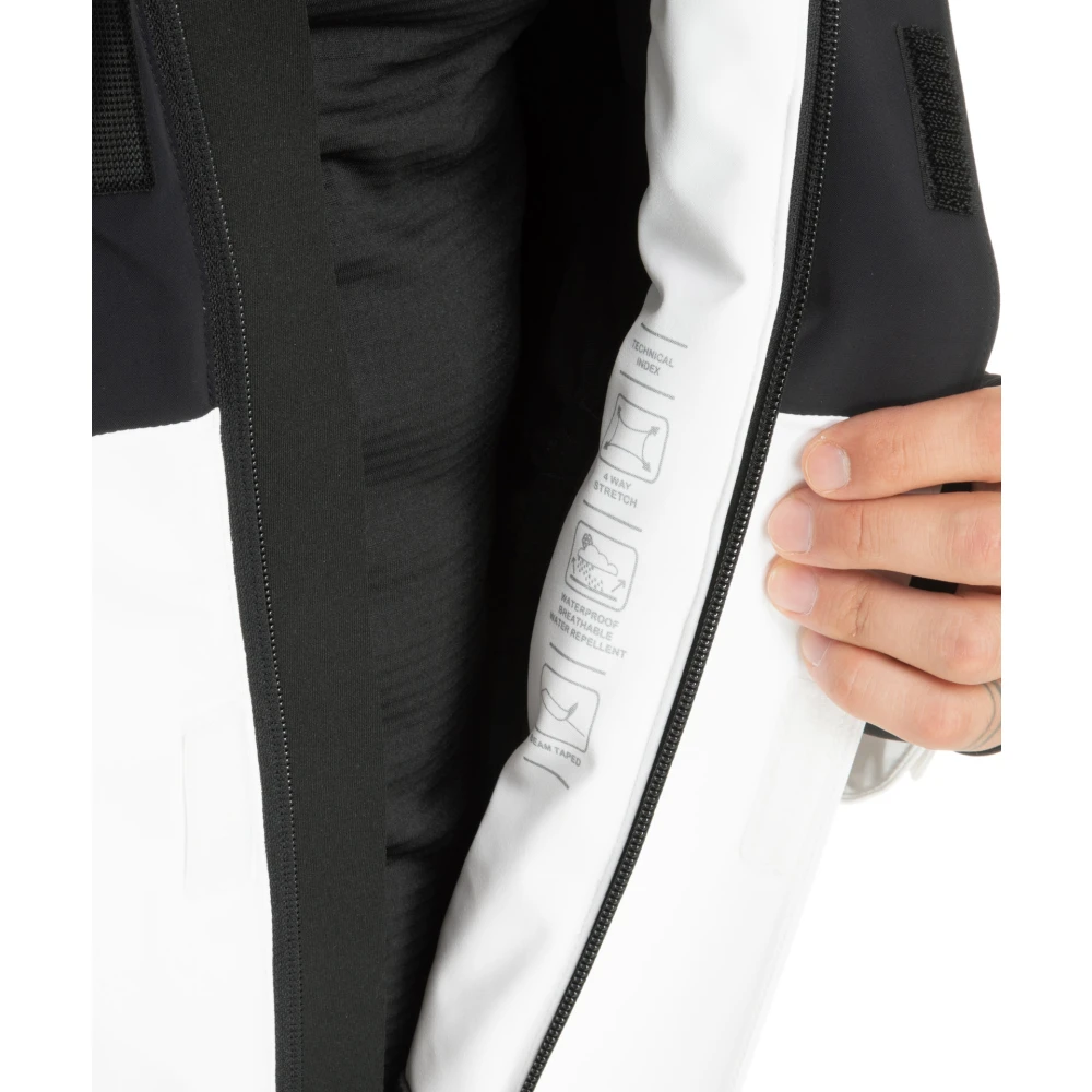 Emporio Armani EA7 Multikleur Ski Suit met Capuchon White Heren