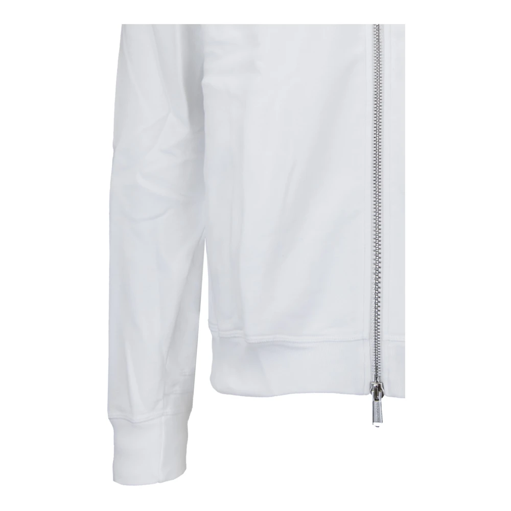 Dsquared2 Heren Zip Hoodie met Brand Print White Heren