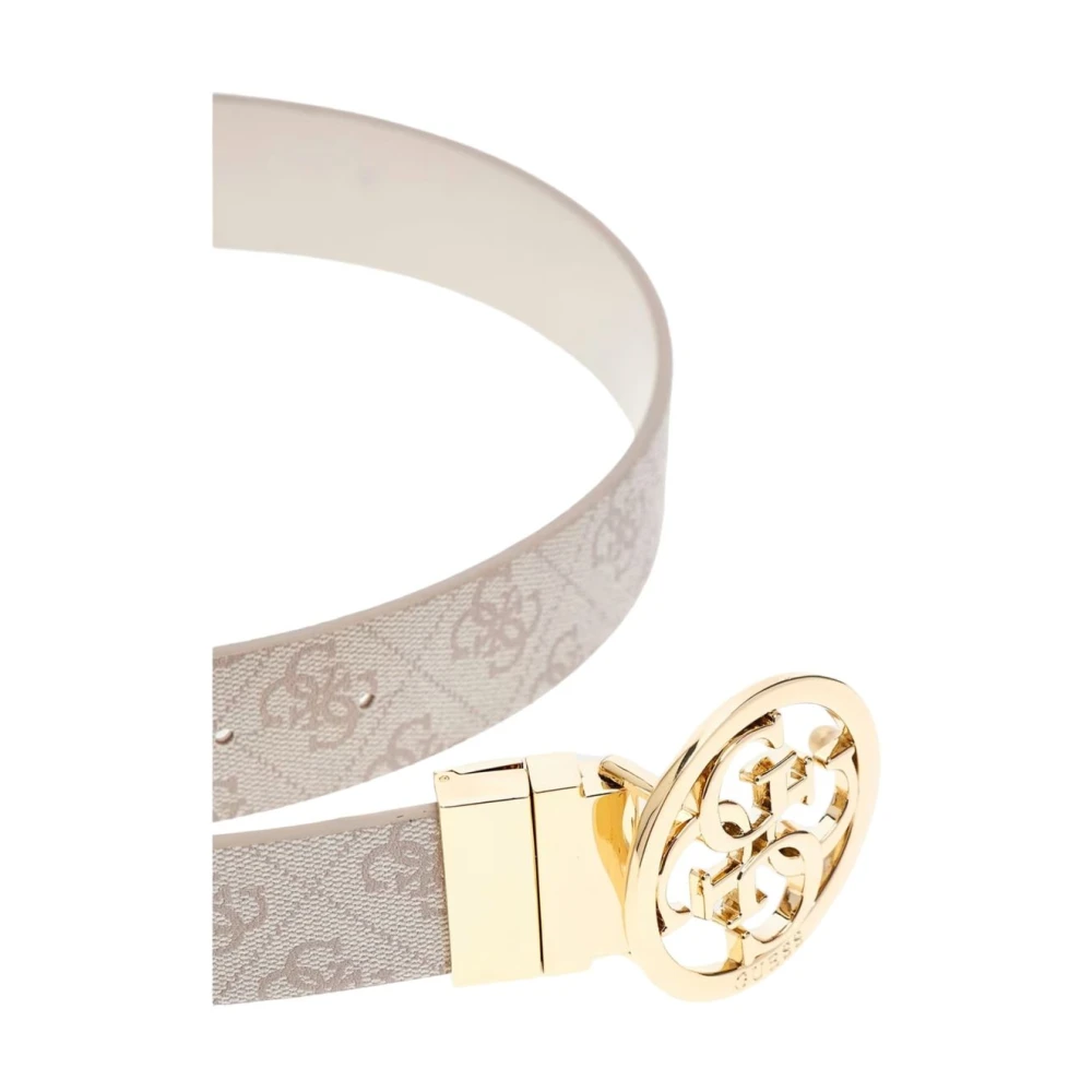 Guess Stijlvolle Leren Riem voor Vrouwen Gray Dames