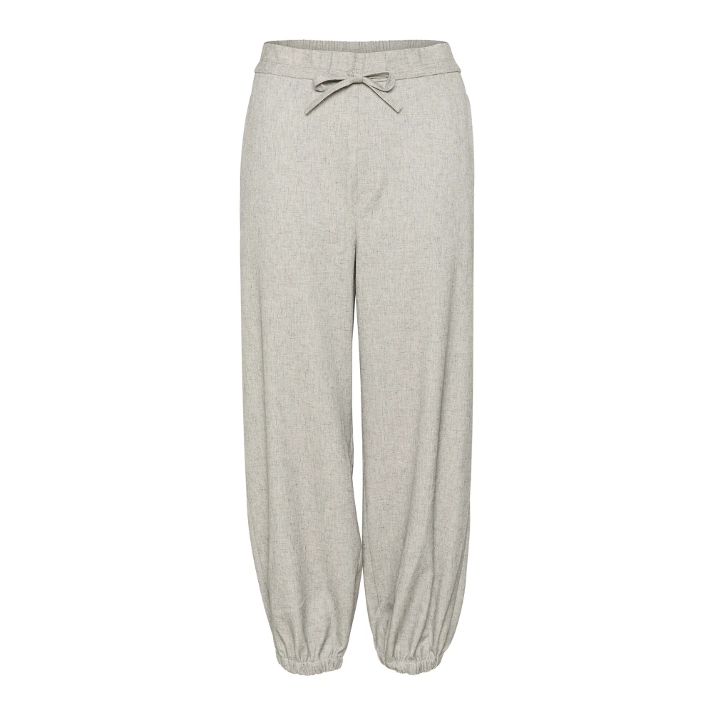 InWear Lichtgrijs Melange Pullon Broek Gray Dames