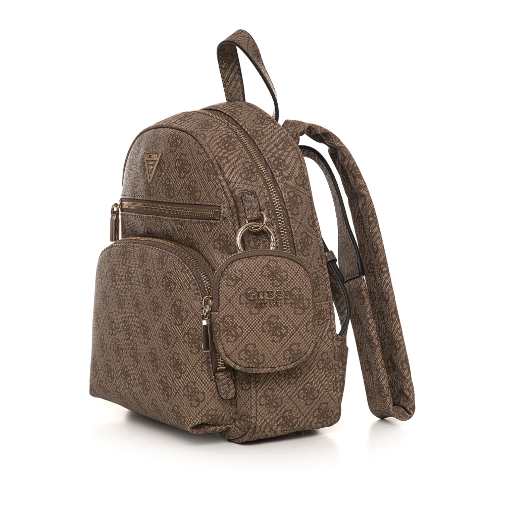 Guess Stijlvolle Power Rugzak met Voorvakken Beige Dames