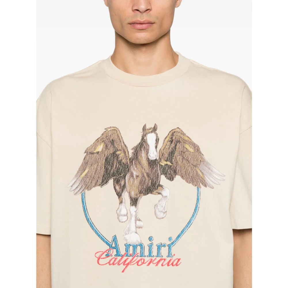 Amiri Stijlvolle T-shirts en Polos Beige Heren
