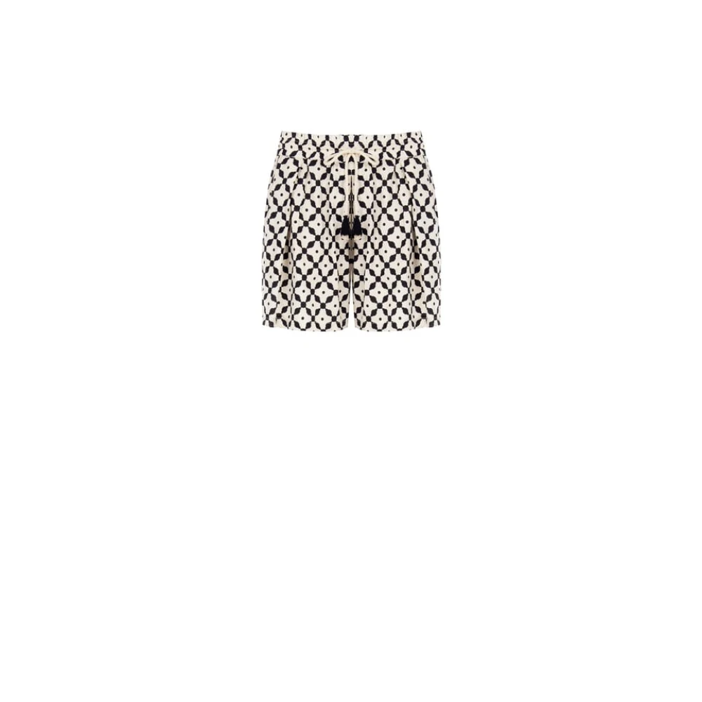 RINASCIMENTO Baggy katoenen broek met kwastjes Multicolor Dames