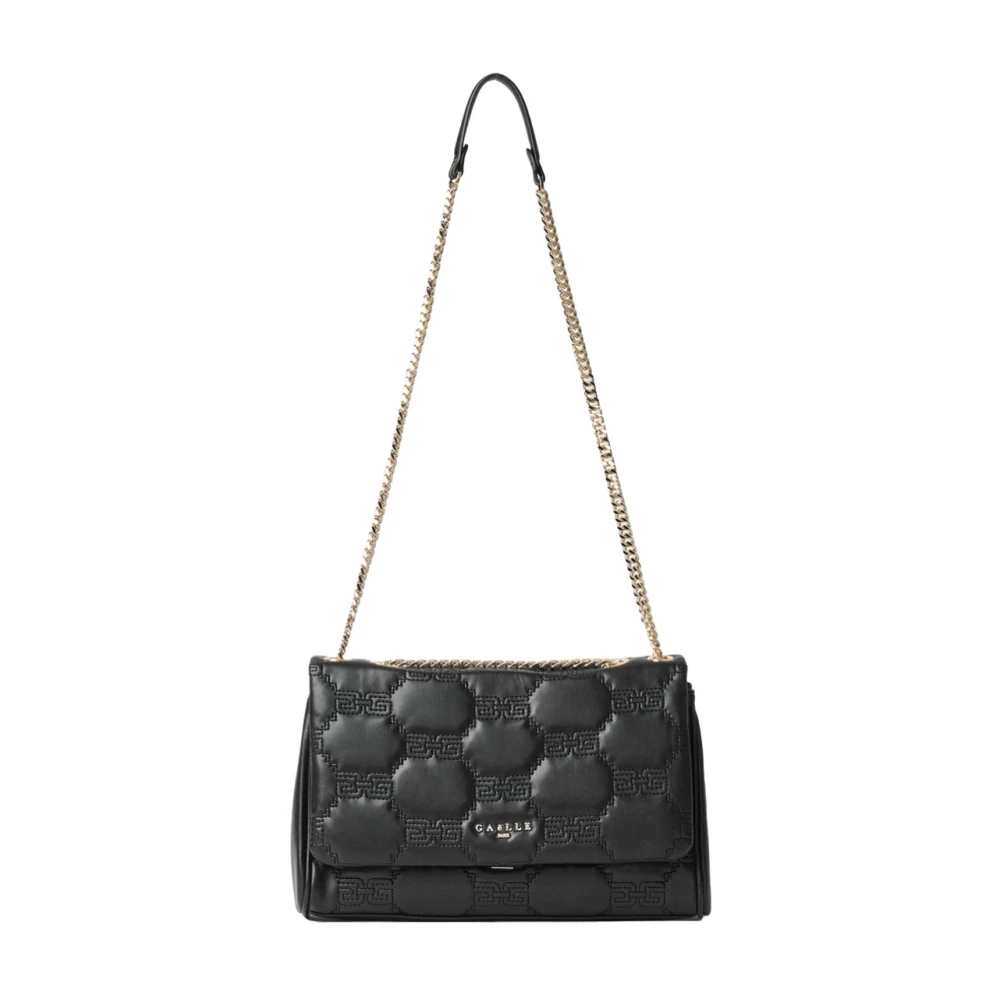 Gaëlle Paris Zwarte Schoudertas Synthetisch Materiaal Black Dames