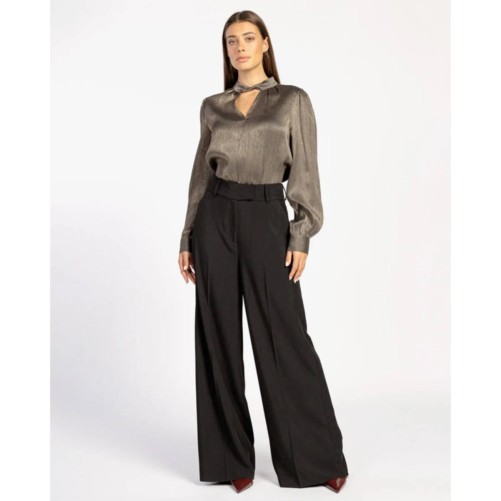 Aaiko Gebelde Broek Nore Stijl Black Dames