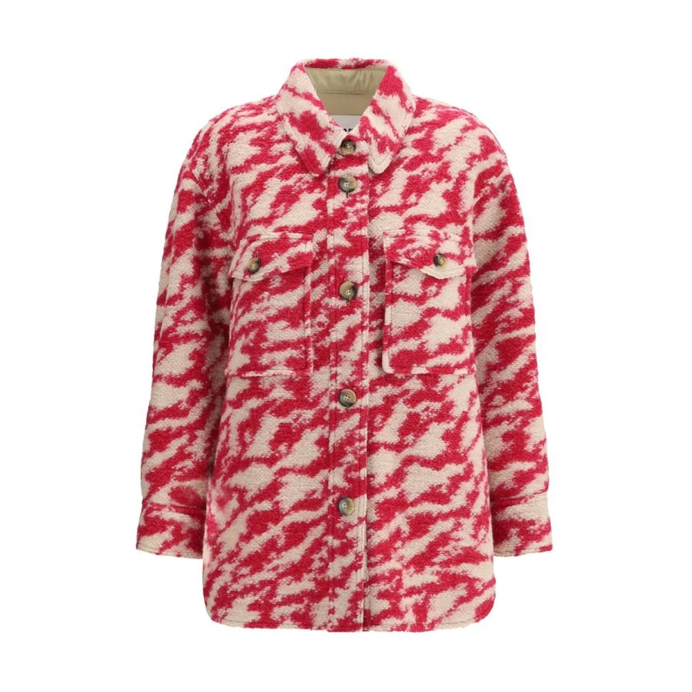 Isabel Marant Étoile Wollen Shirtjas met Abstract Patroon Multicolor Dames