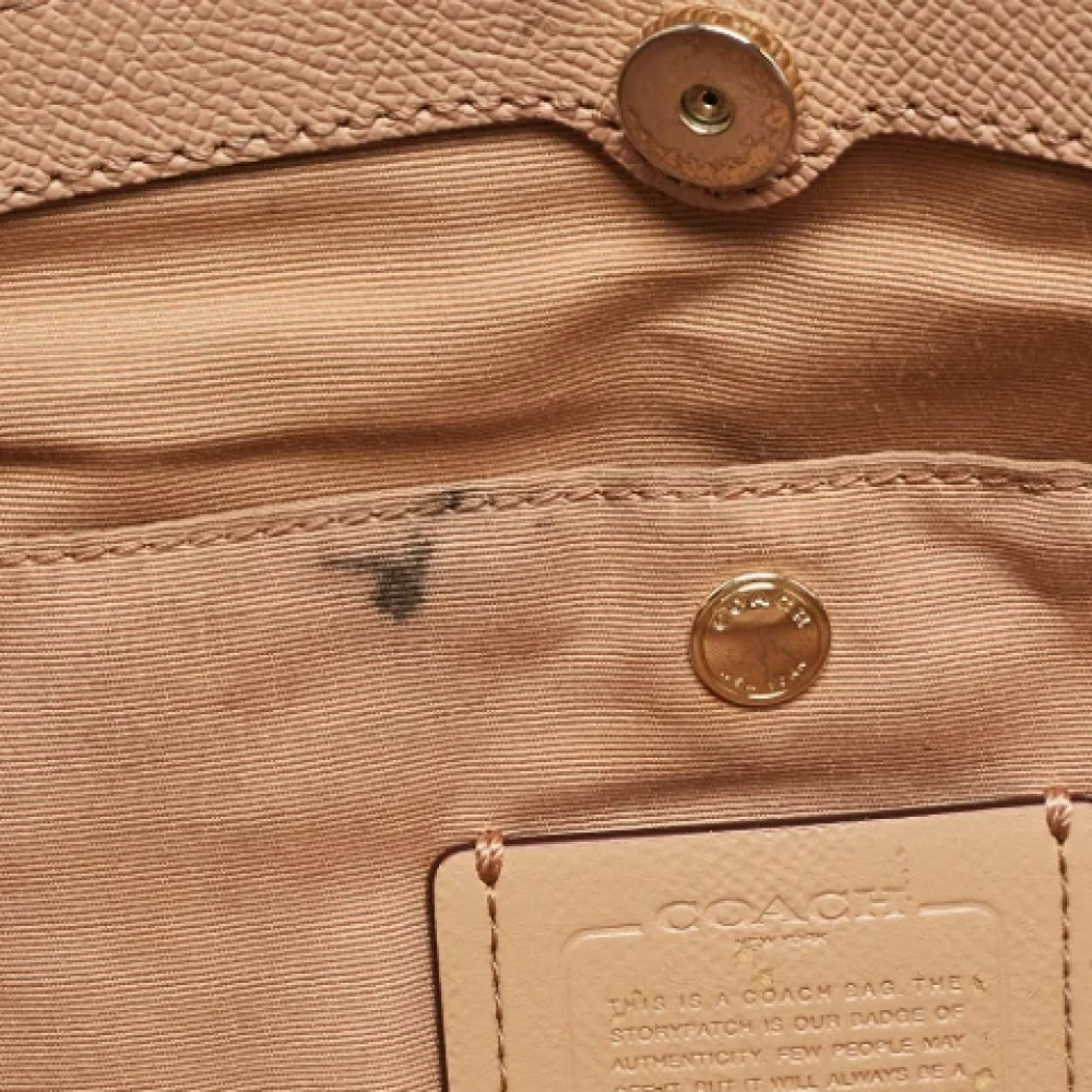 Coach Pre-owned Leather shoulder-bags Orange Dames