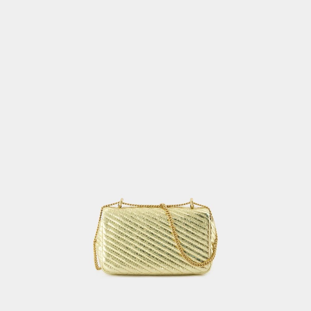 TORY BURCH Mini Flap Schoudertas in Goud Yellow Dames
