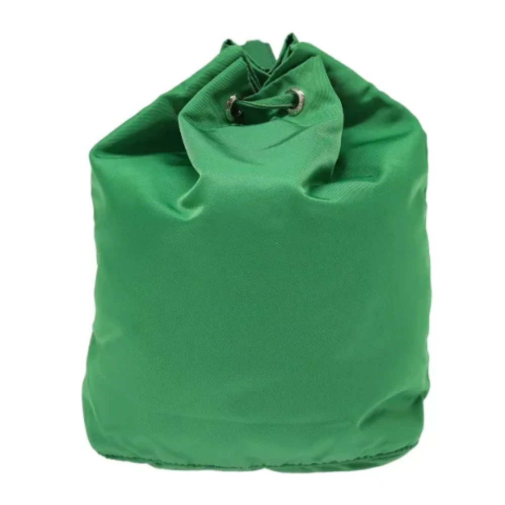 Prada Vintage Pre-owned Fabric clutches Green Dames