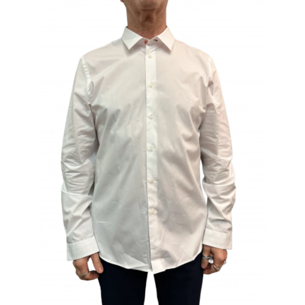Paul Smith Klassiek Wit Overhemd met Lange Mouwen White Heren