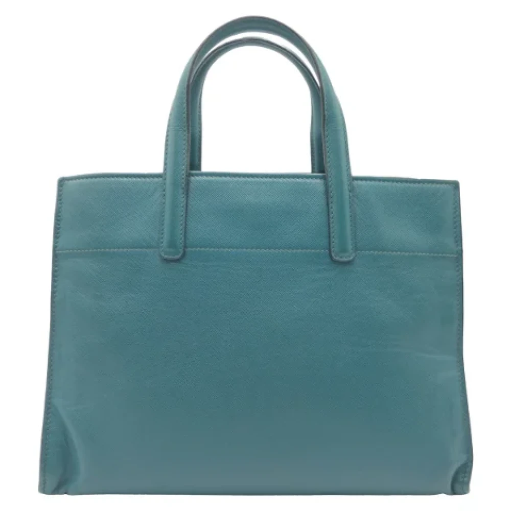 Prada Vintage Pre-owned Leather prada-bags Green Dames
