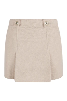 Virgin Wool Bouclé Mini Skirt