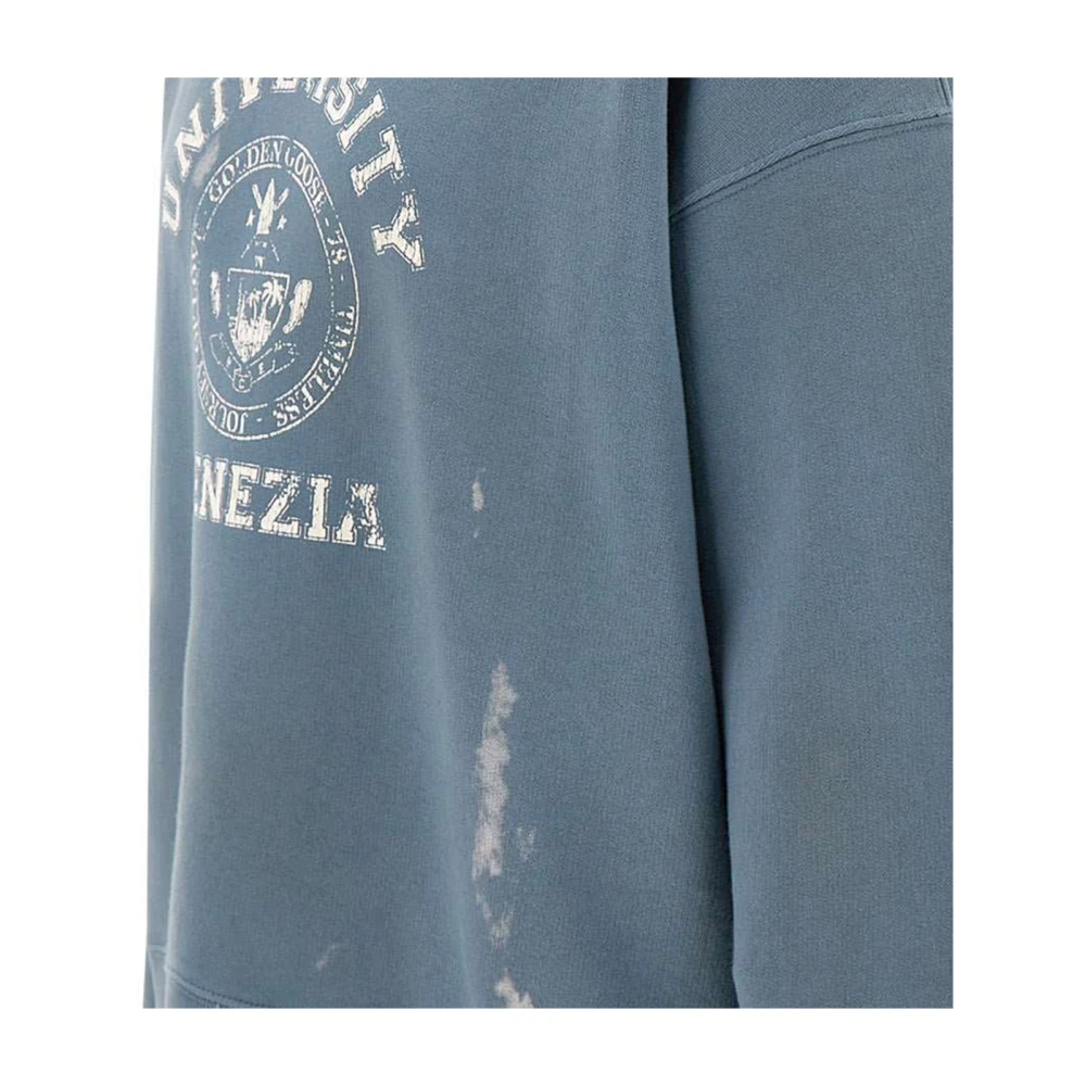Golden Goose Blauw Sweatshirt met Grafische Print Blue Heren