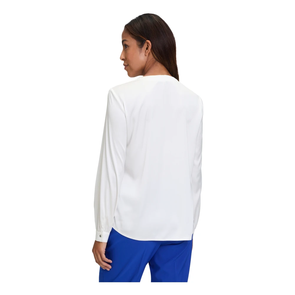 Betty Barclay Elegante Lange Mouwen Blouse White Dames