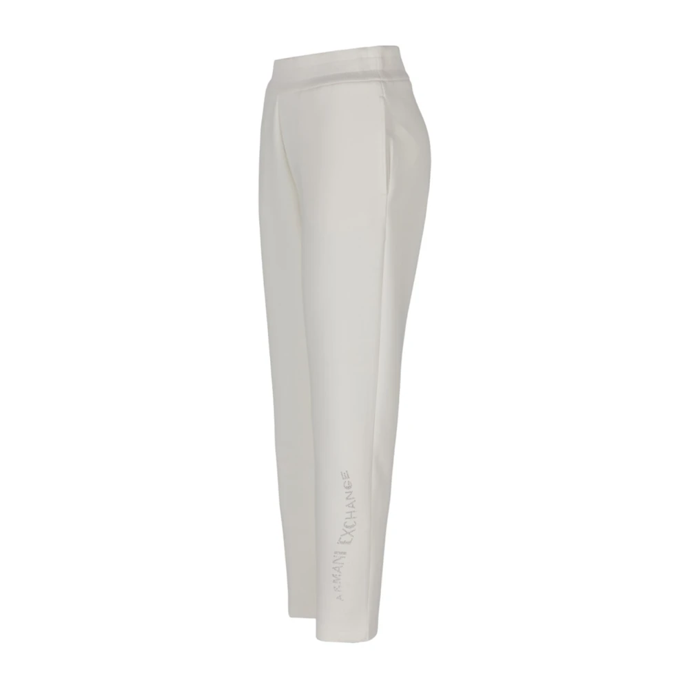 Armani Exchange Women's White Jogger Trousers - Sweatpants - Xs - Trousers