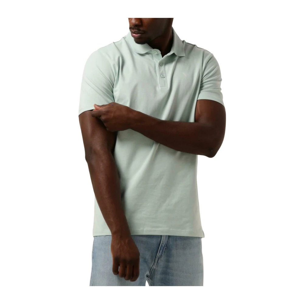 Pure Path Heren Polo & T-shirt met Borstprint Green Heren