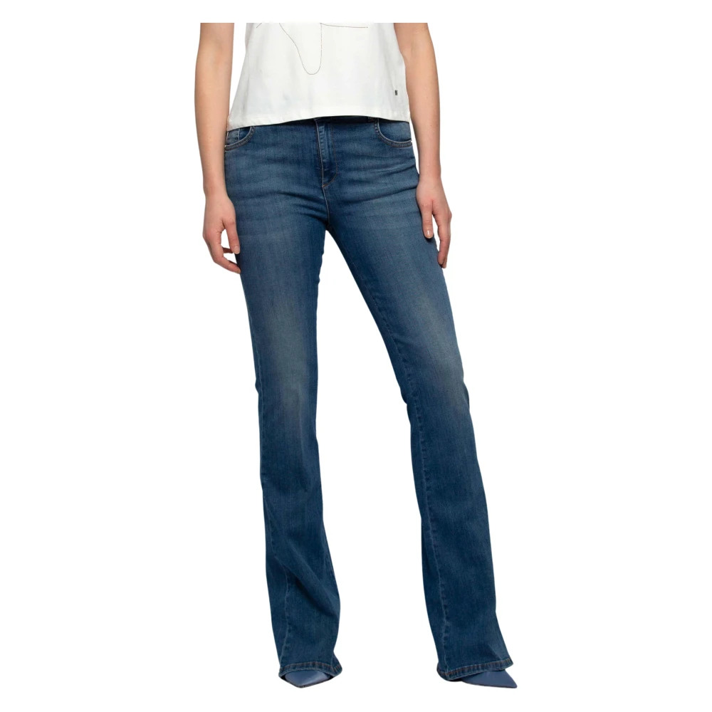 Kocca Women's Blue Bootcut Jeans, W31, High-Waisted Flare Jeans