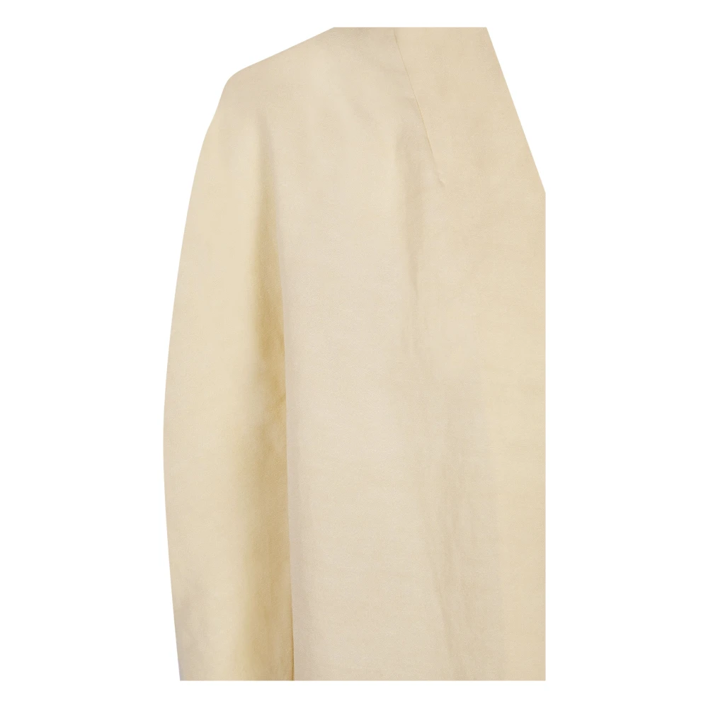 Cortana Linnen Viscose Lange Jas Vanille Yellow Dames