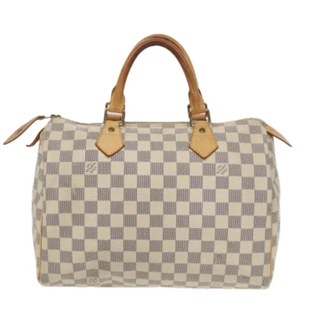 Louis Vuitton Vintage Pre-owned Canvas handbags White Dames